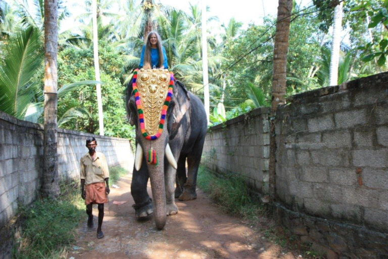 Myrna on elephant